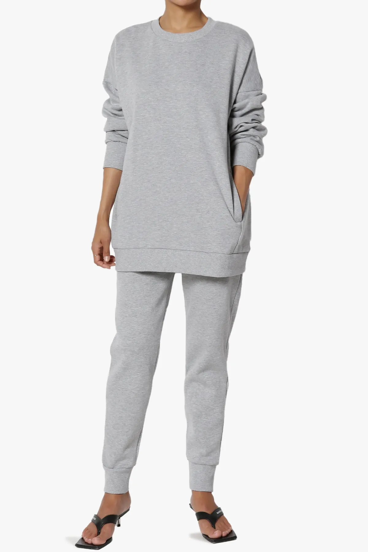 Accie Fleece Pullover & Jogger Set PLUS