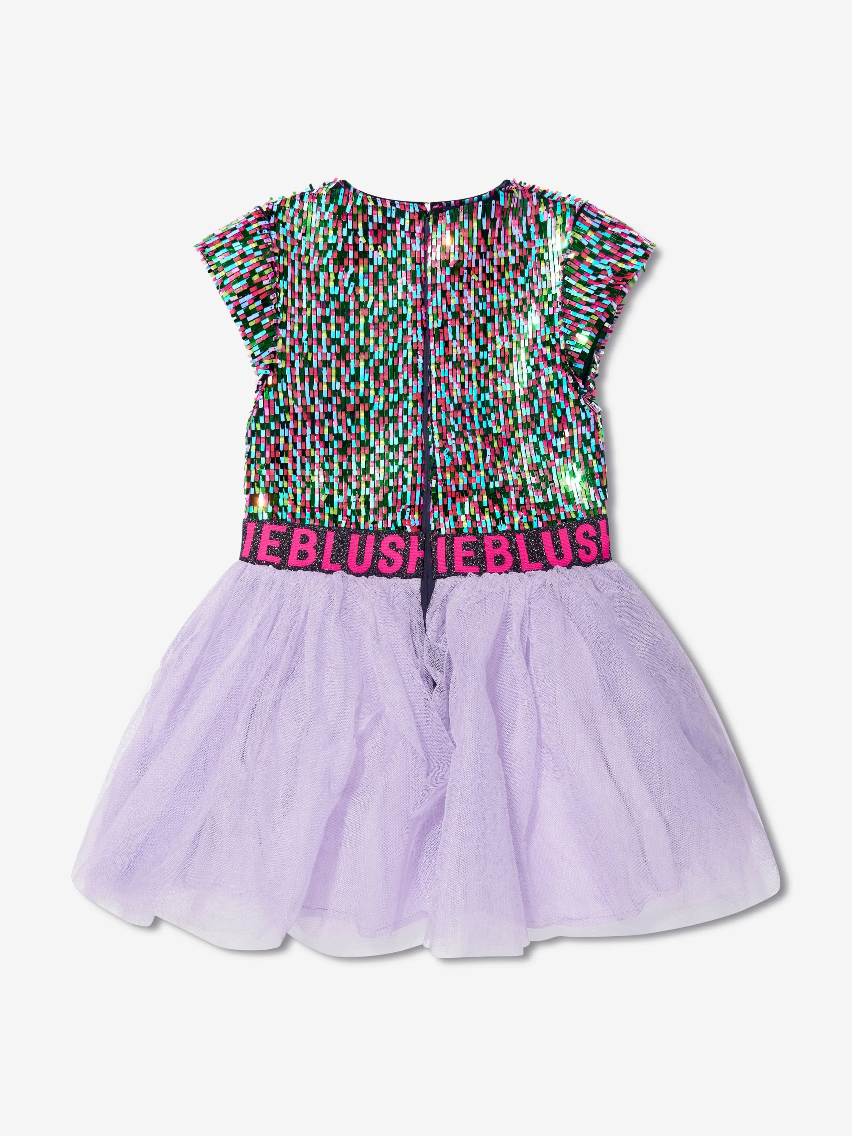 Billieblush Girls Sequin And Tulle Dress in Multicolour