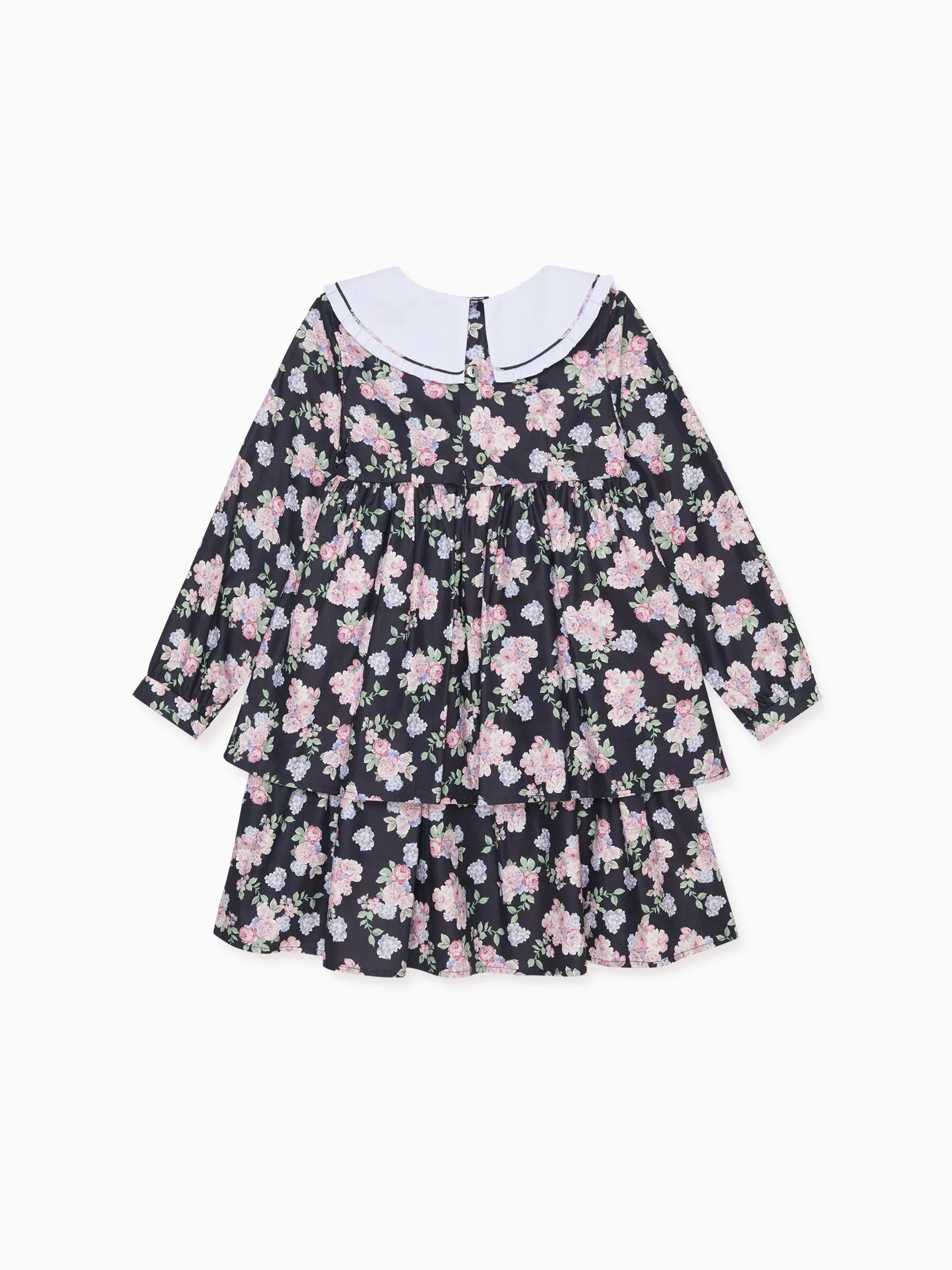 Black Floral Andrea Girl Dress