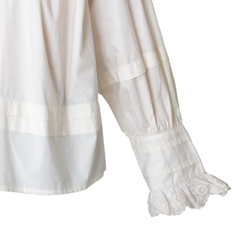 Blouse à volants blanche bohème Chloé