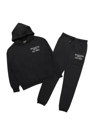 Briggs Black Hoodie/Relax Fit Track Set