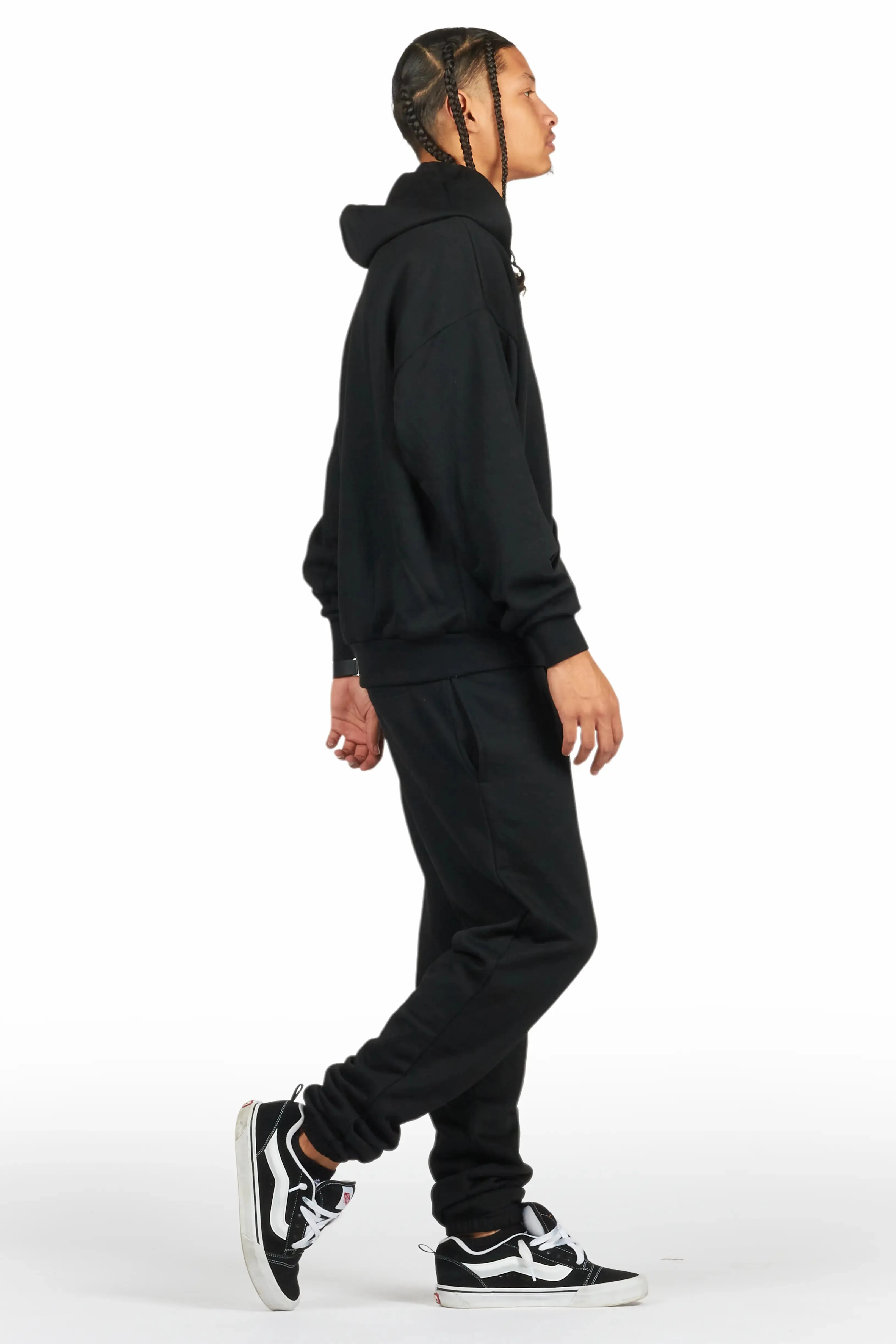 Briggs Black Hoodie/Relax Fit Track Set