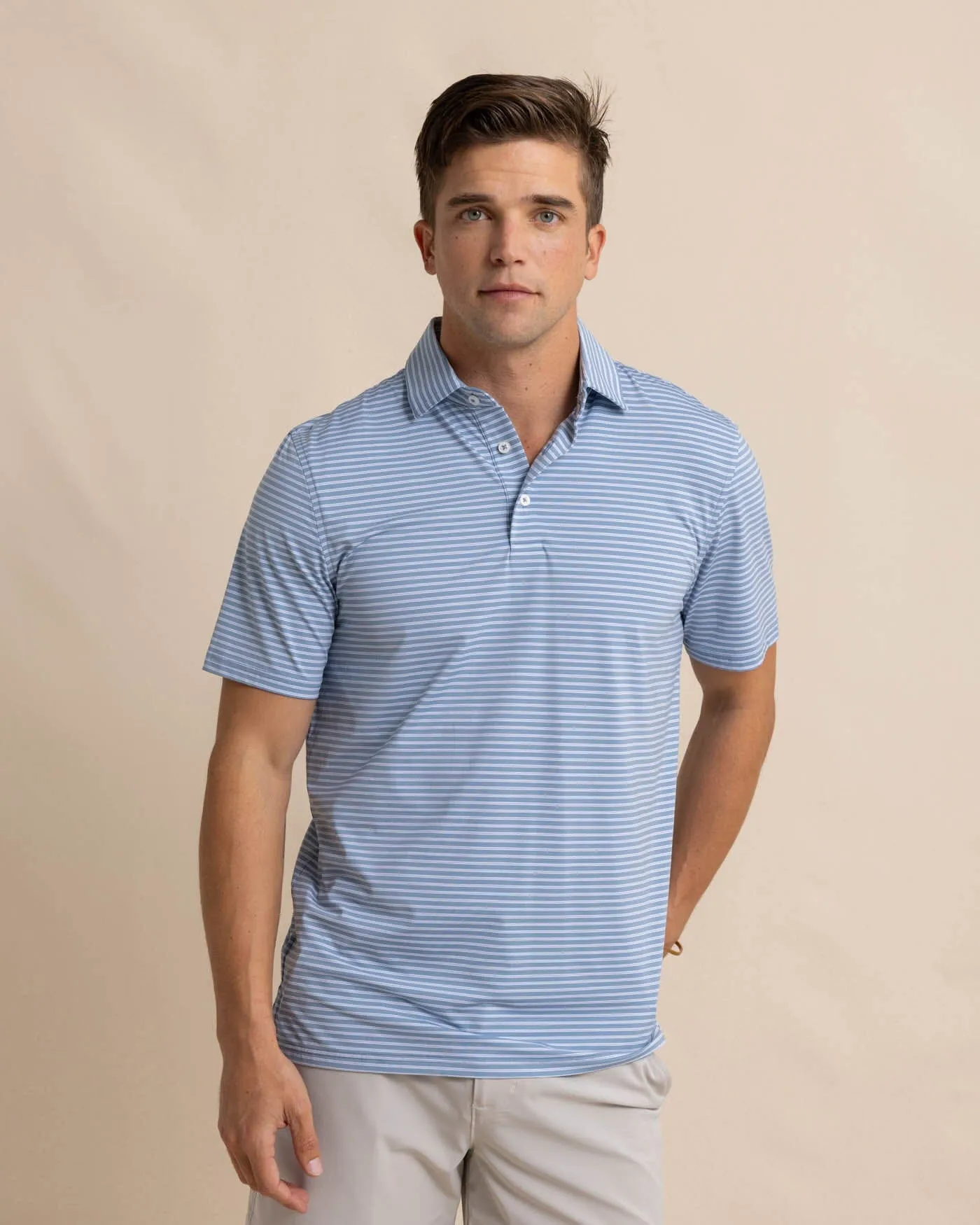 brrr°®-eeze Beattie Stripe Performance Polo