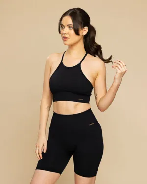 Gym Goddess Gaia Seamless Shorts Black