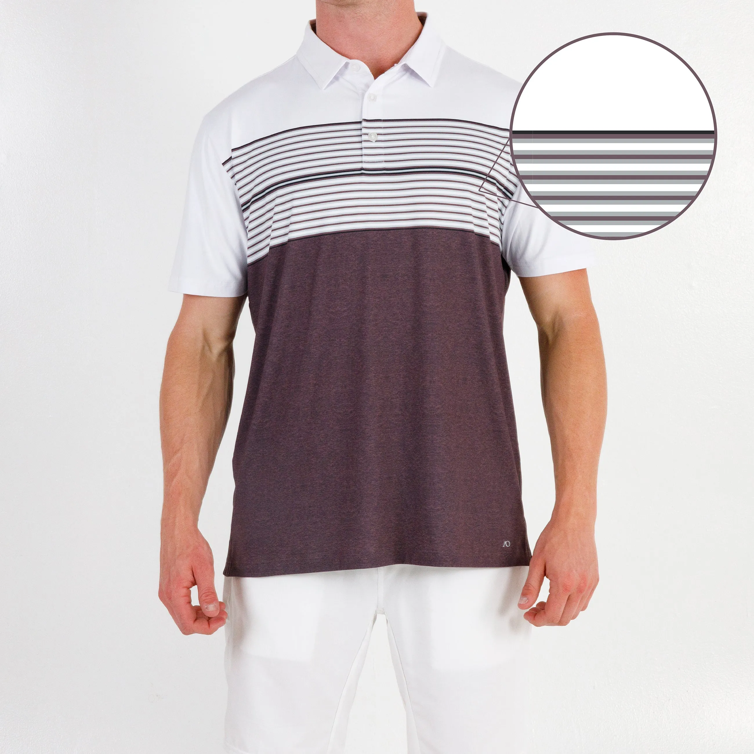 Horizon Polo - White/Flint Heather