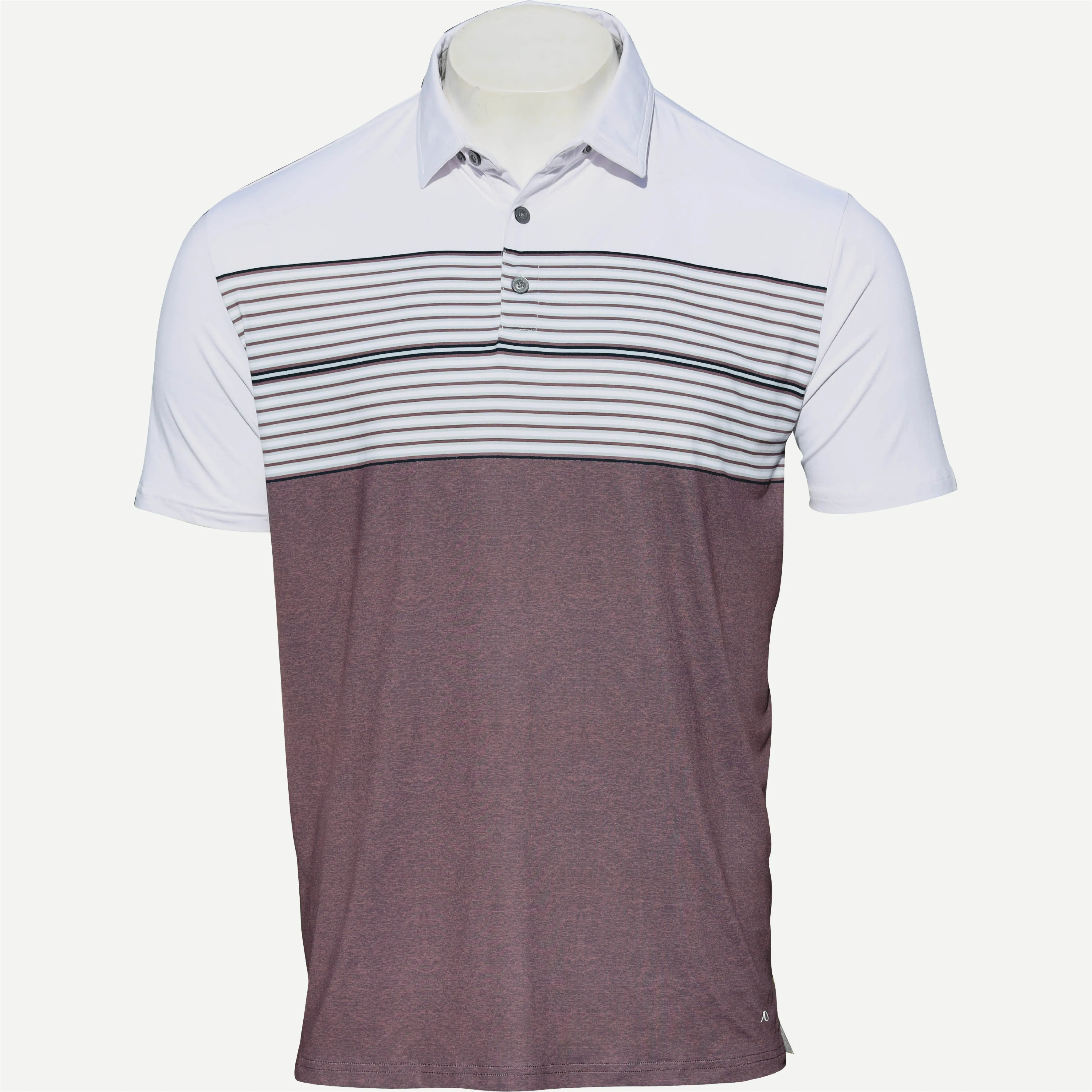 Horizon Polo - White/Flint Heather