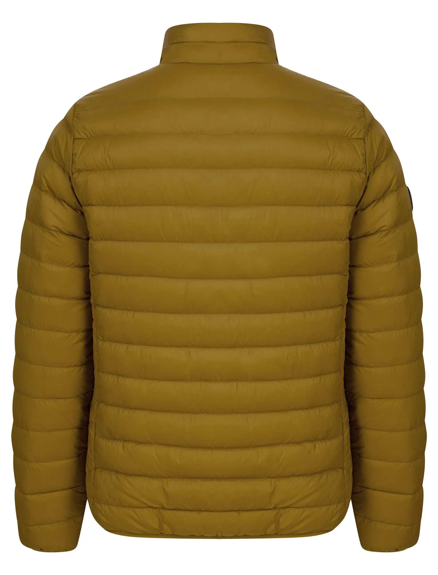 Ica Funnel Neck Quilted Puffer Jacket with Fleece Lined Collar in Golden Brown - Tokyo Laundry