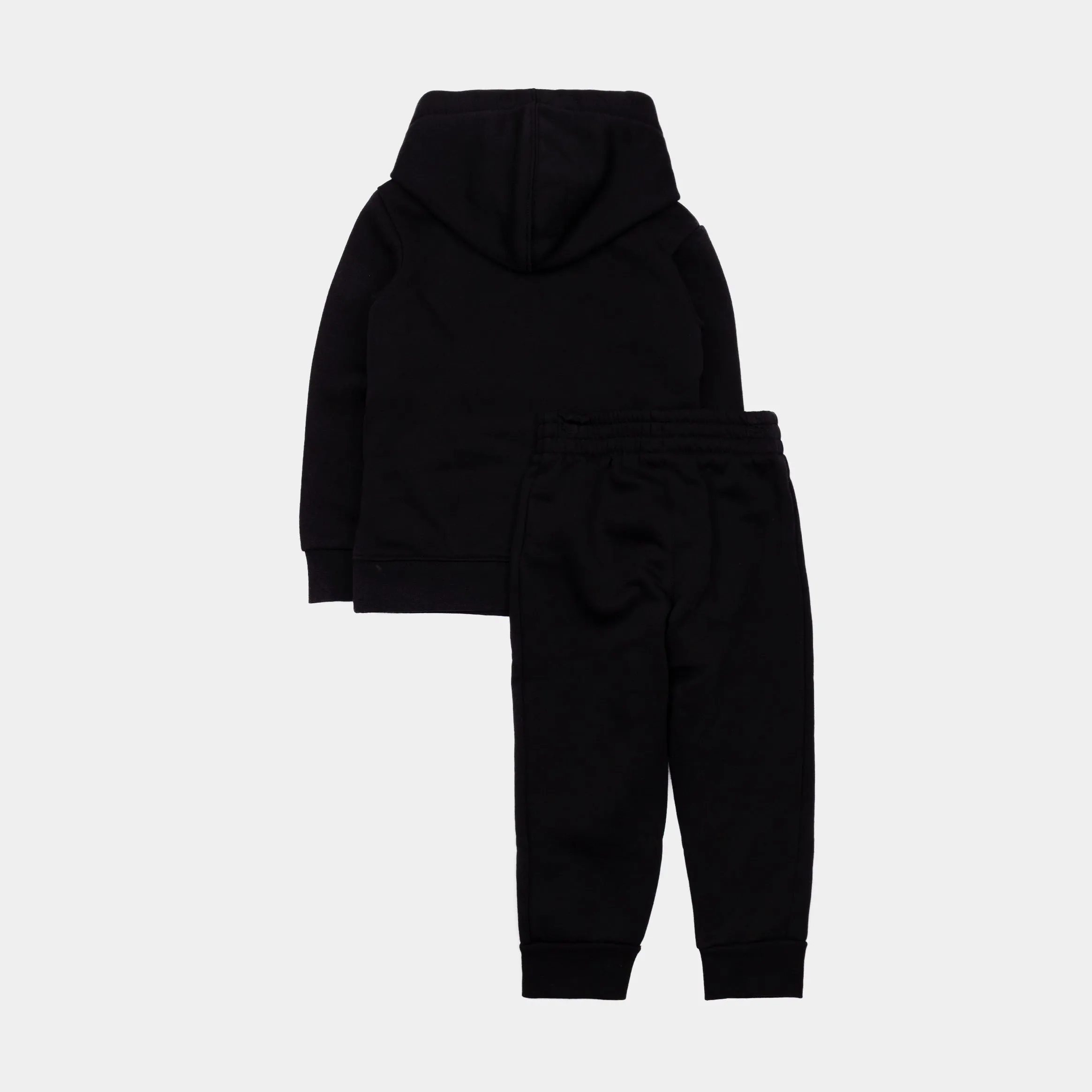 Jumpman Pullover and Jogger Infant Toddler Set (Black)