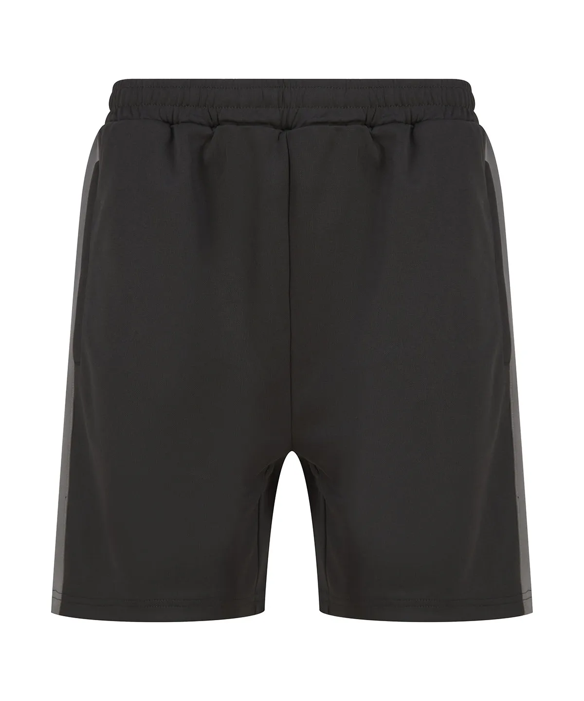 Knitted shorts with zip pockets | Black/Gunmetal