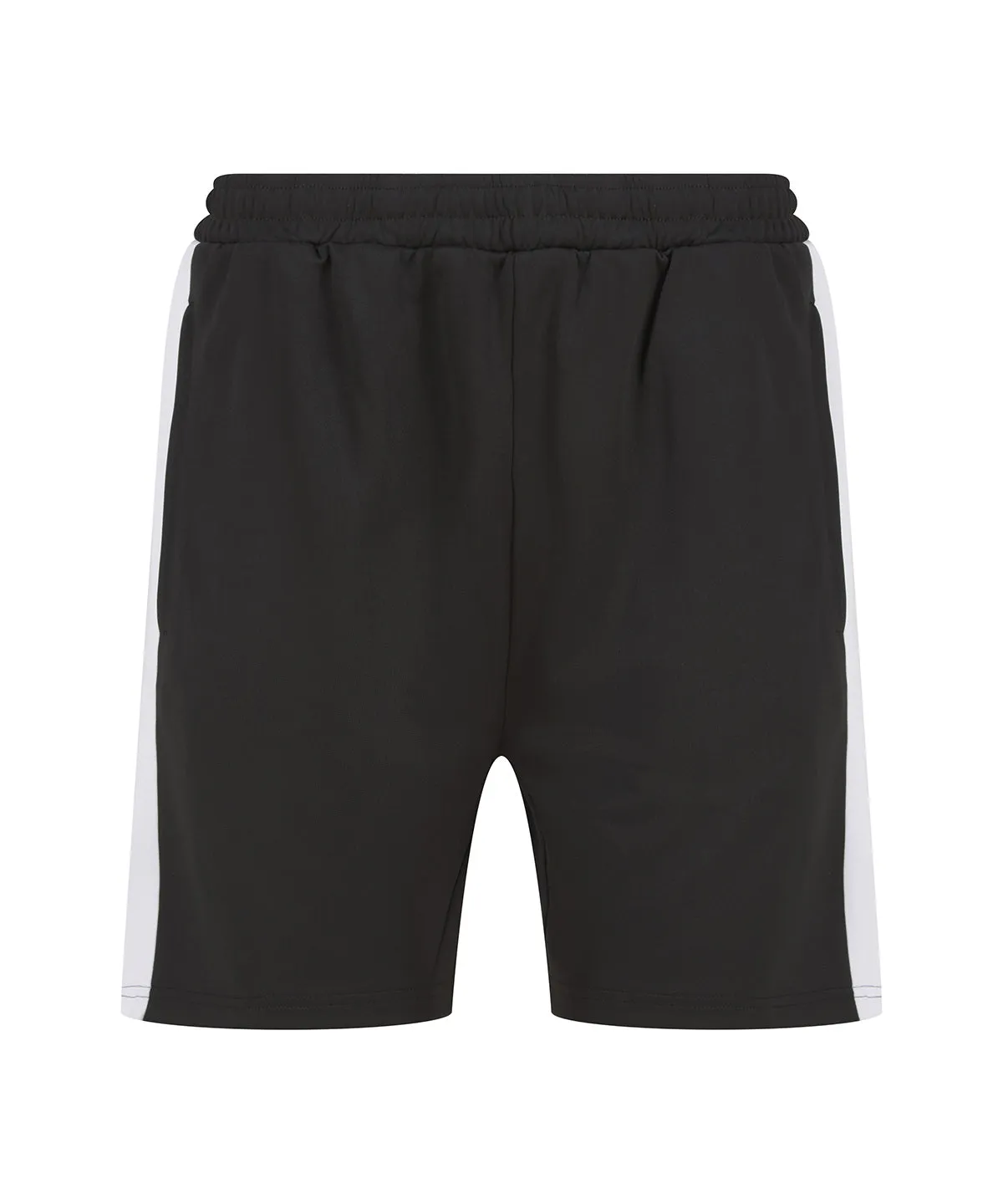 Knitted shorts with zip pockets | Black/White