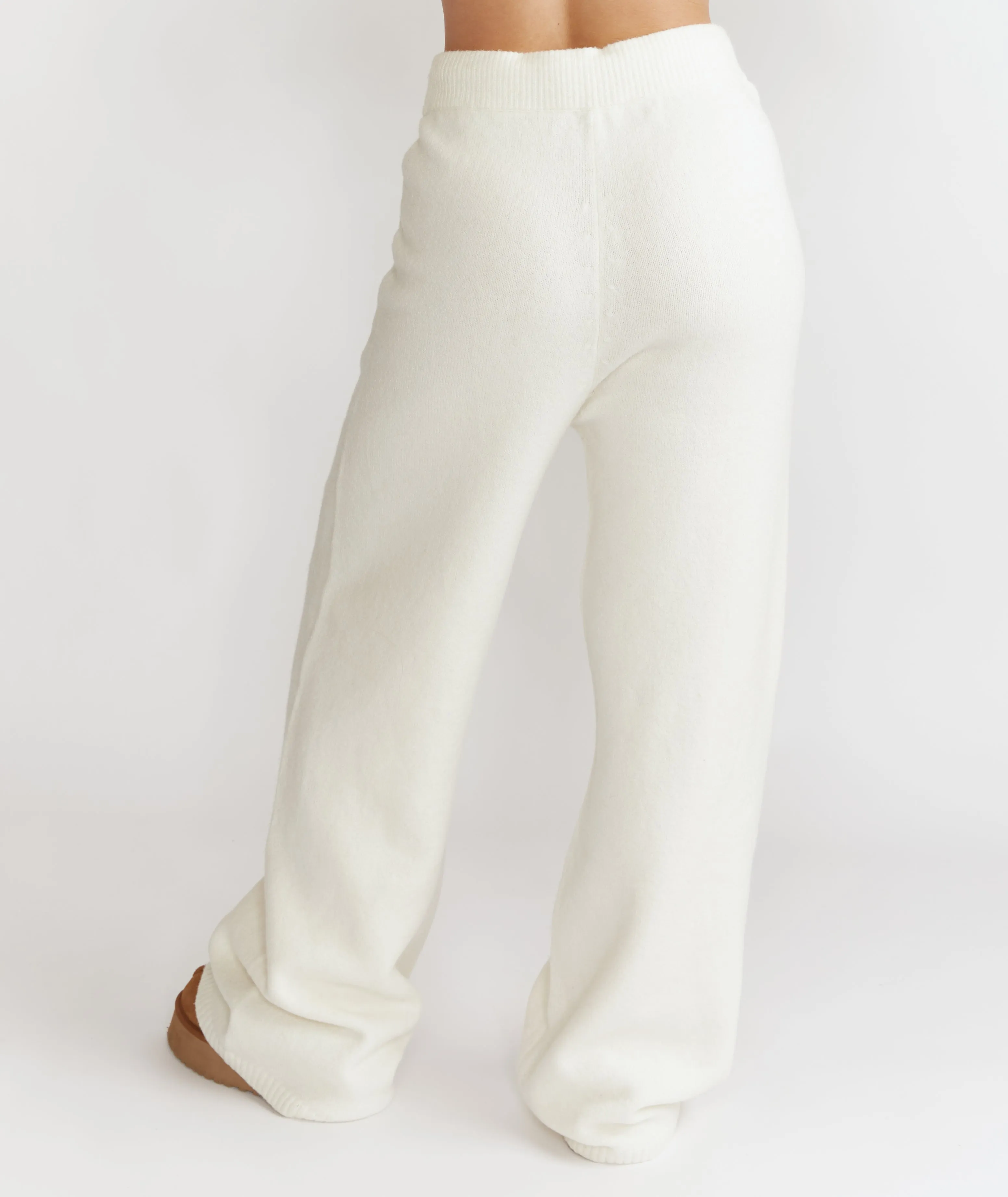 Limited Edition Relaxed Wide Leg Trousers - Cream