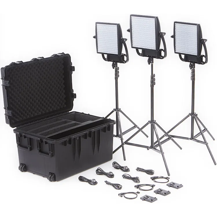 Litepanels Astra 3X Bi-Colour Traveler Trio V-Mount Kit Litepanels