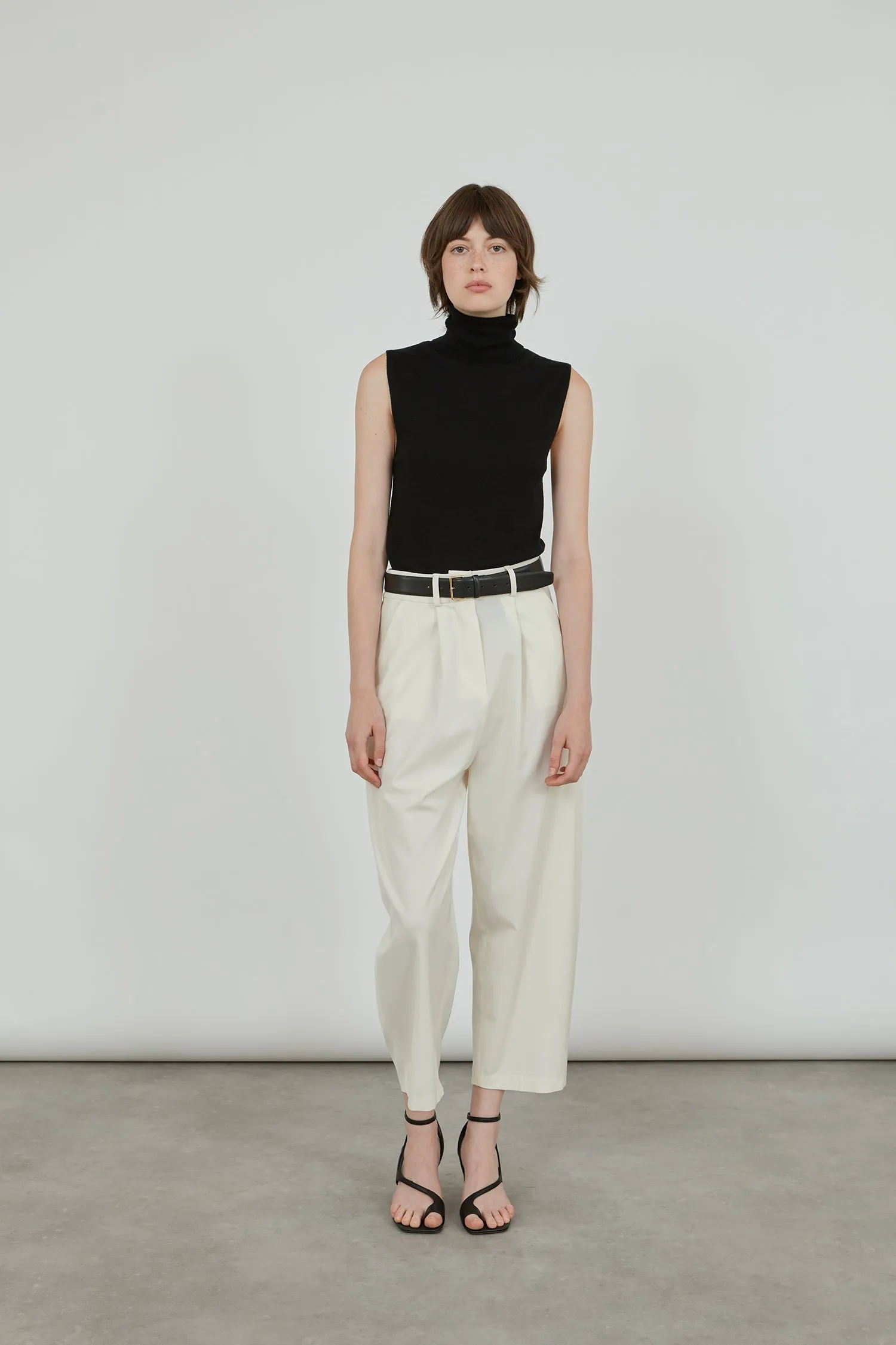 Nagi trousers | Off white - Virgin wool