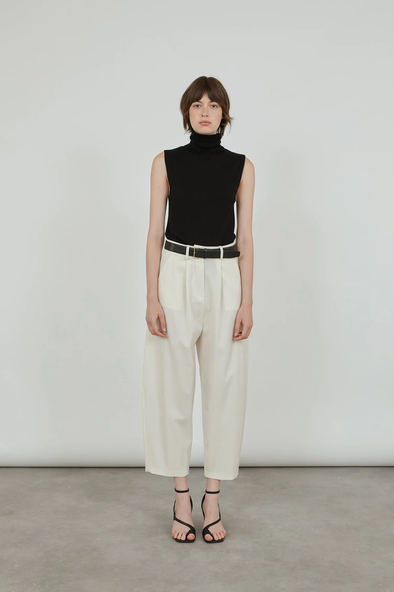 Nagi trousers | Off white - Virgin wool