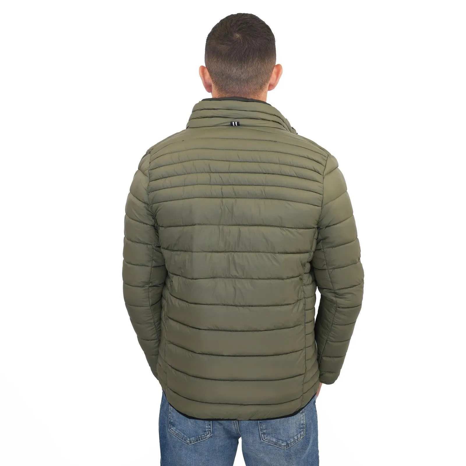 Nautica Performance Double Zip Puffer Jacket Green