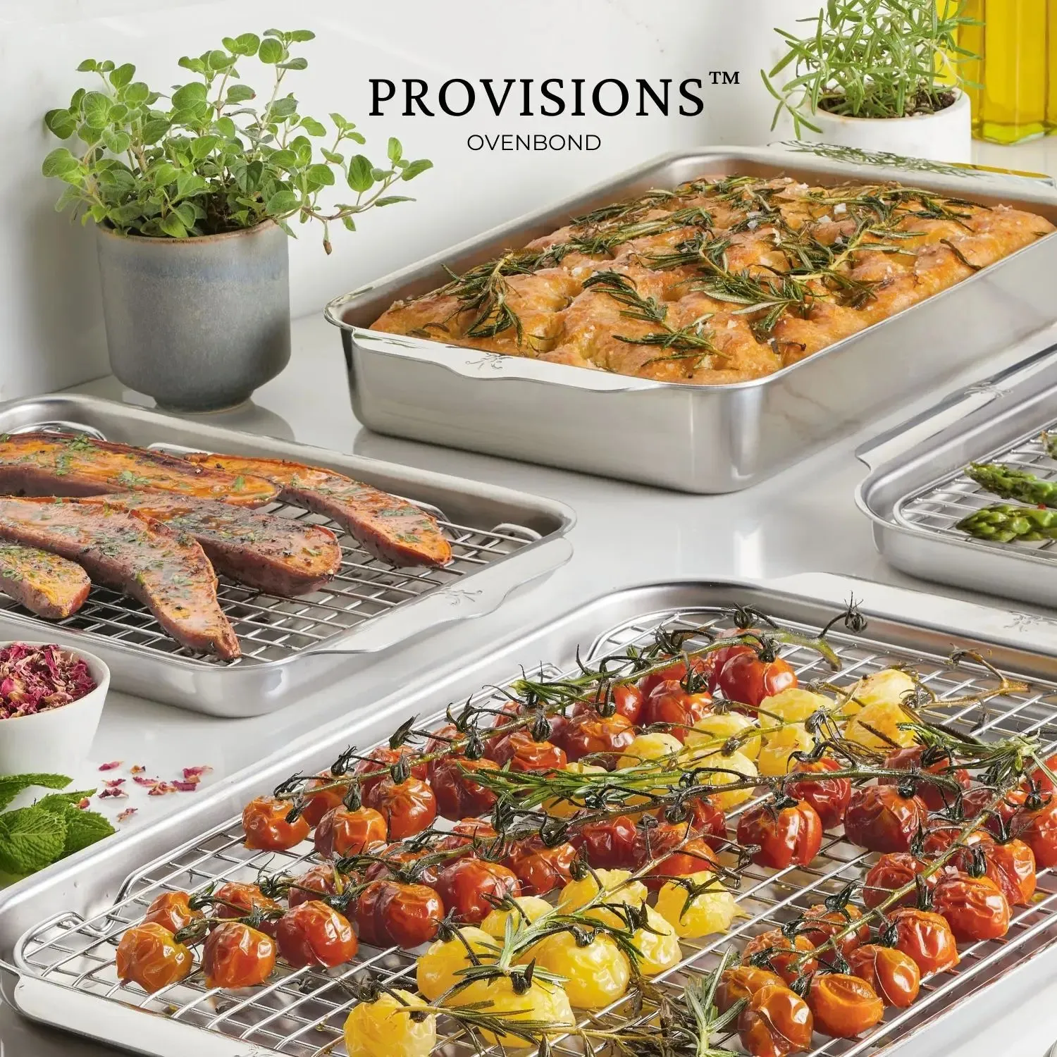 OvenBond Tri-ply Gourmet Essentials Stainless Steel 7-piece Set