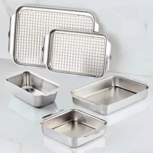 OvenBond Tri-ply Gourmet Essentials Stainless Steel 7-piece Set