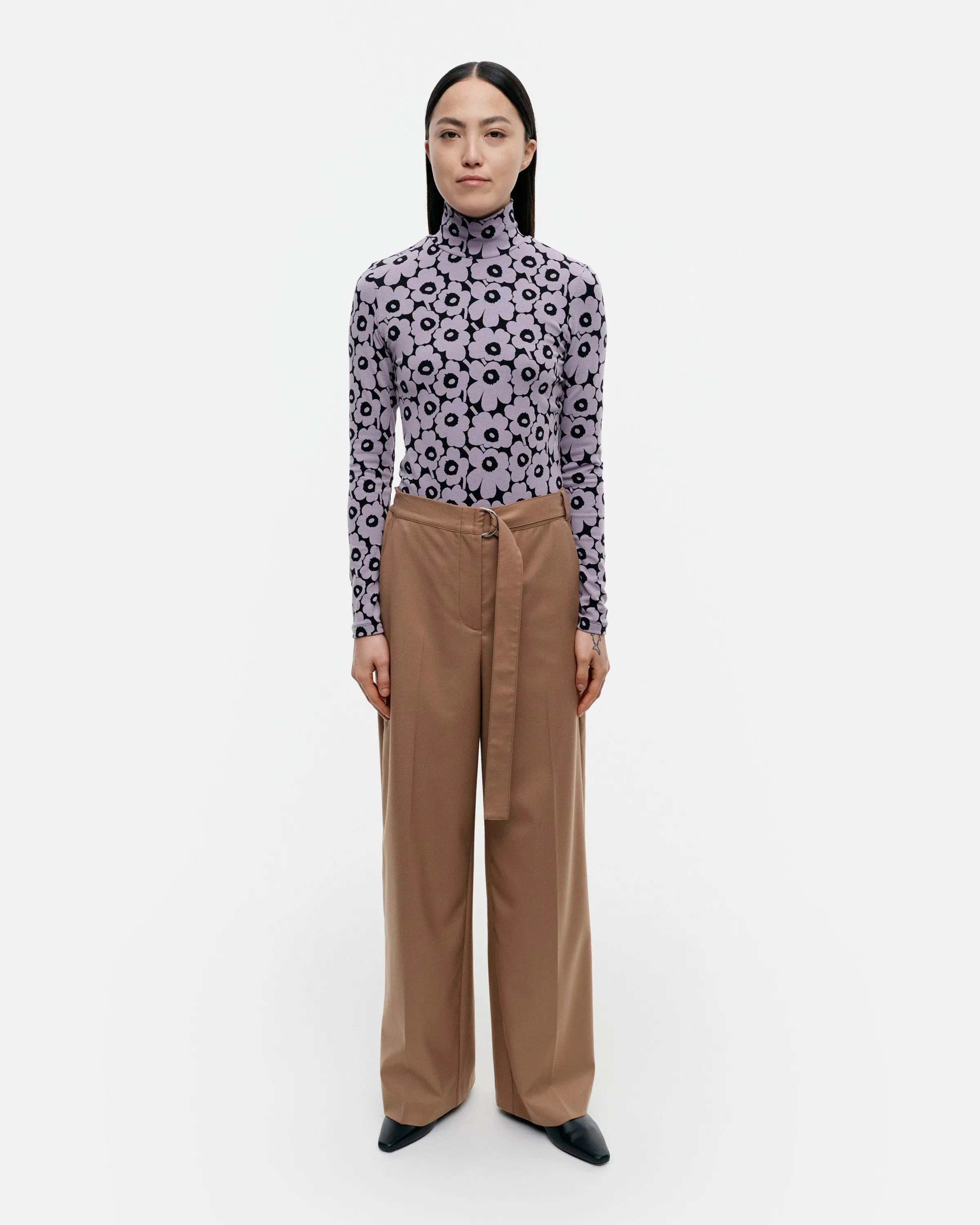 Palmetti Solid Wool Mix Trousers