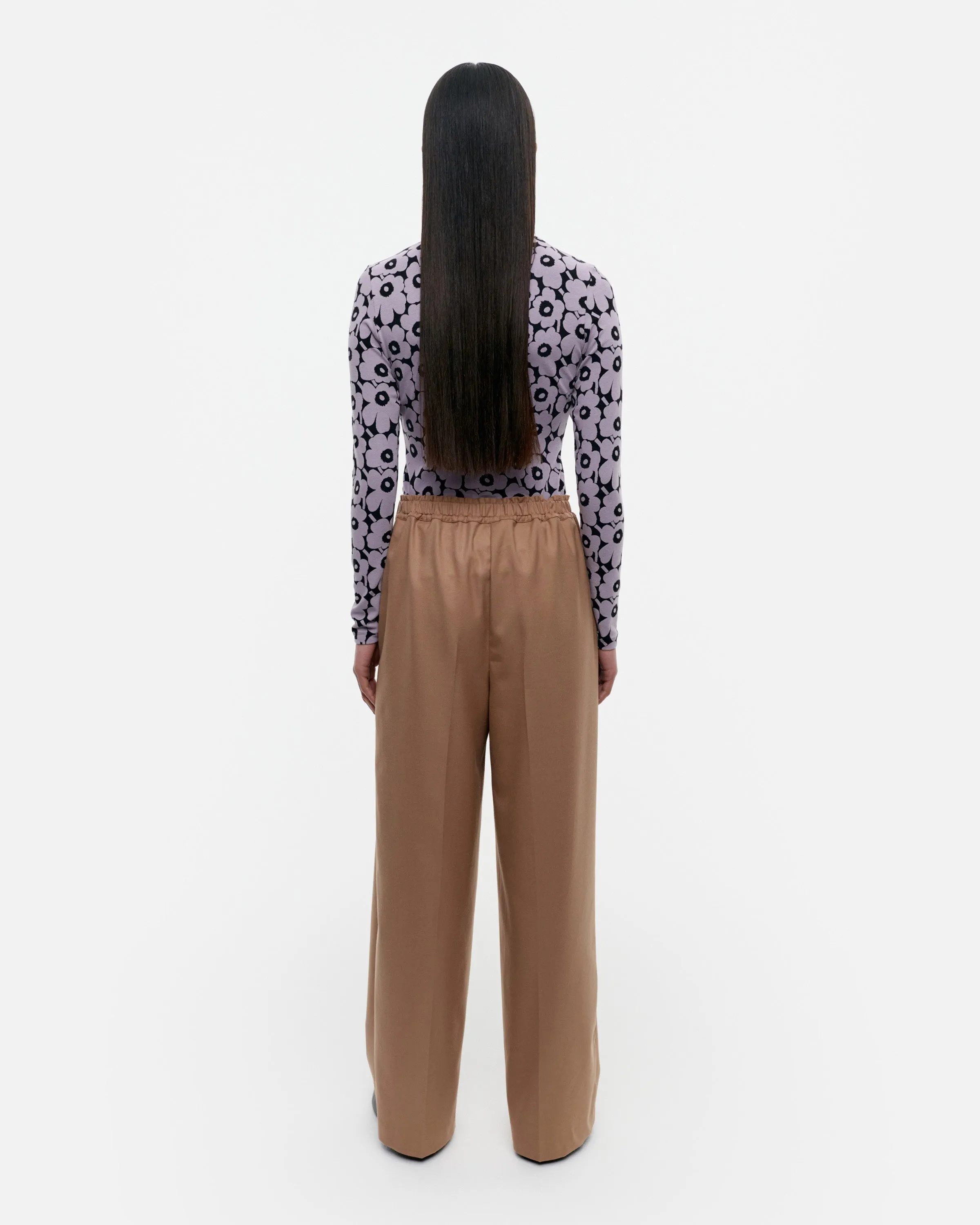 Palmetti Solid Wool Mix Trousers