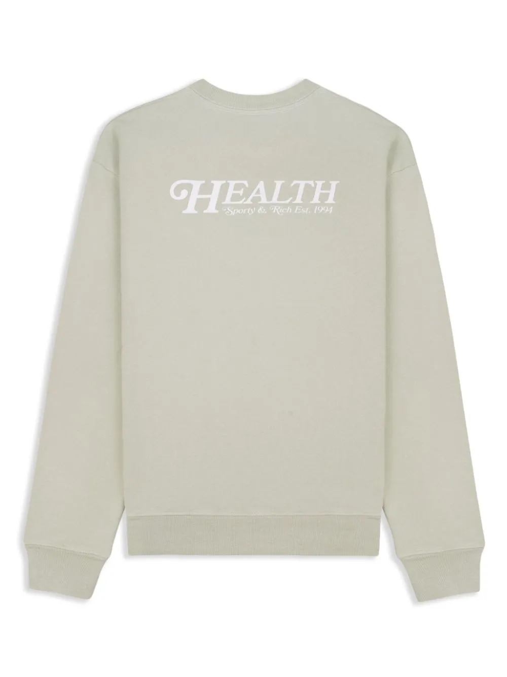 "60s Health" logo-print cotton jumper