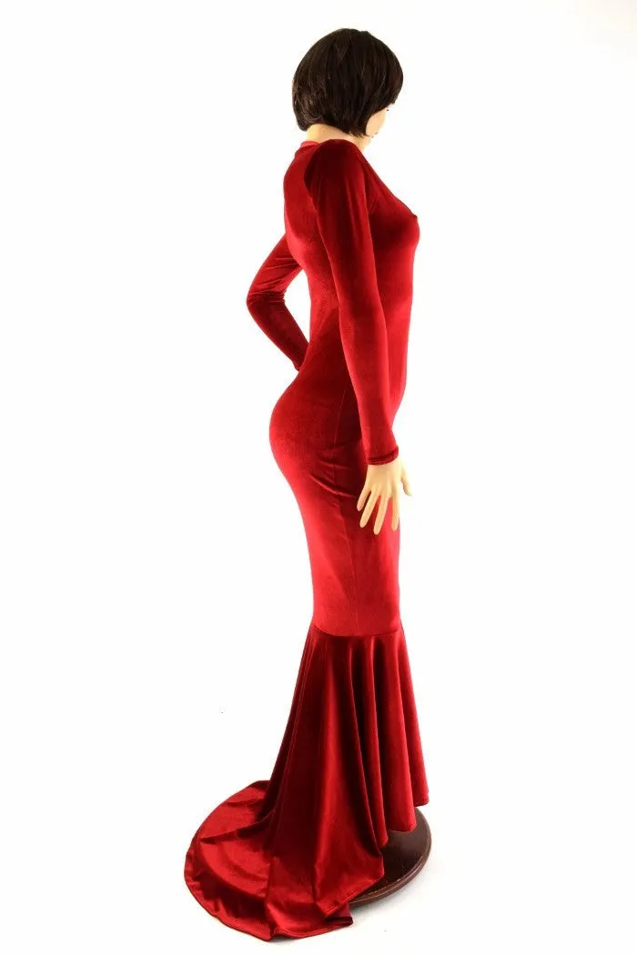 Red Velvet Gown