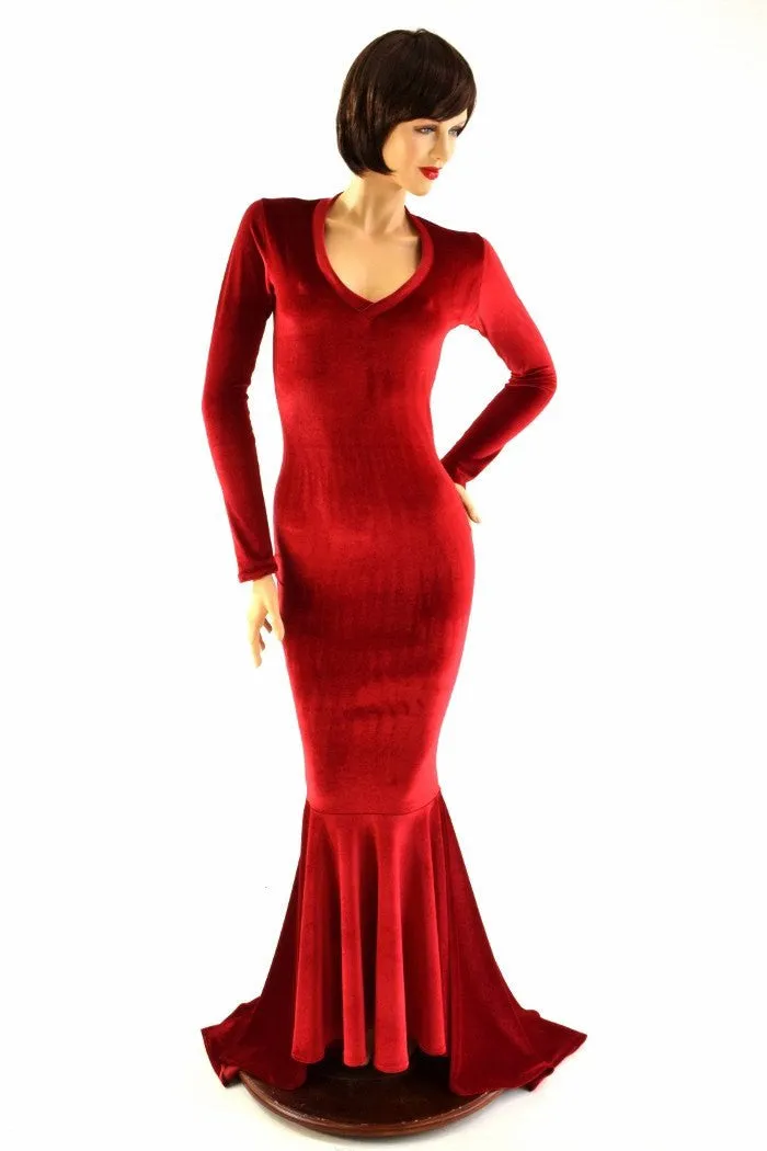 Red Velvet Gown