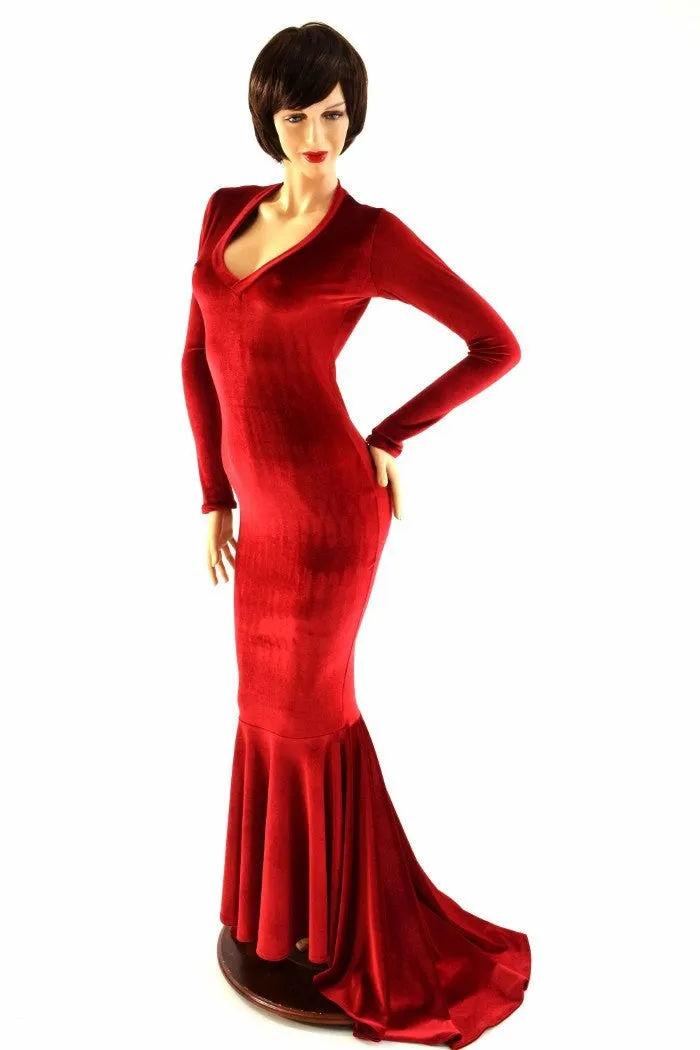 Red Velvet Gown