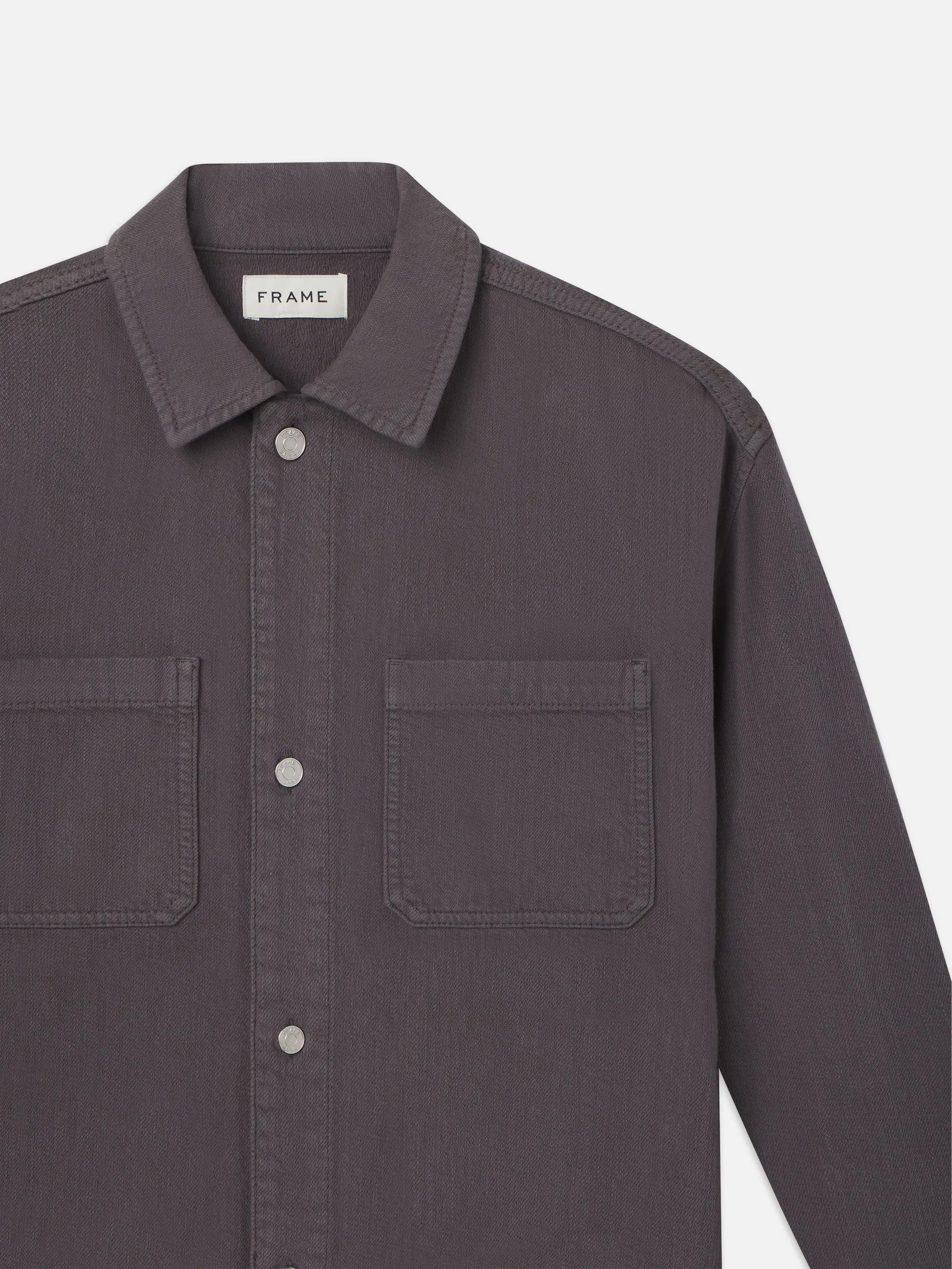 Relaxed Double Pocket Shirt -- Slate Gray