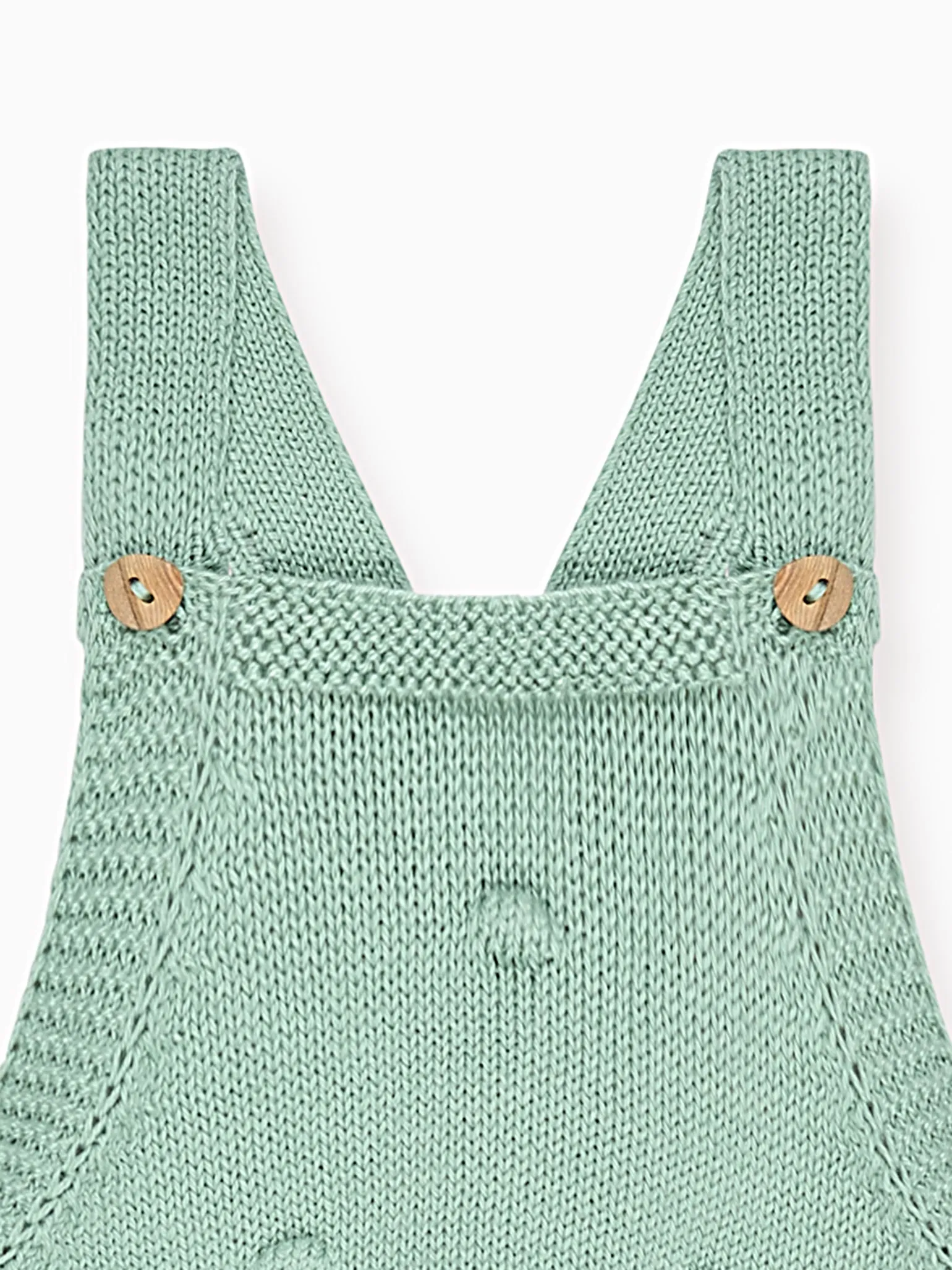 Sage Noa Cotton Baby Knitted Overalls