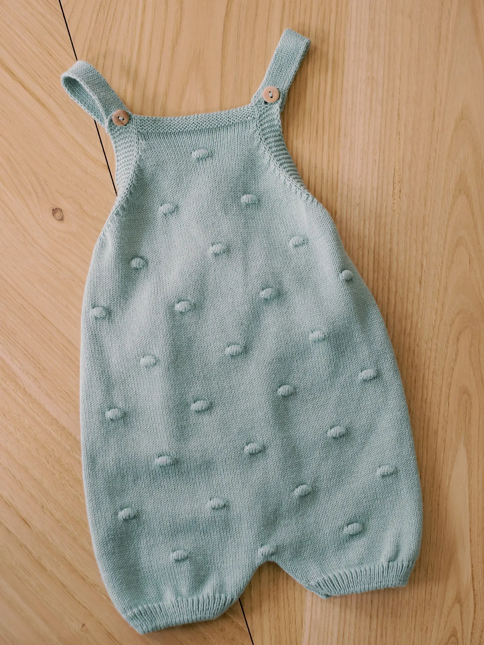 Sage Noa Cotton Baby Knitted Overalls