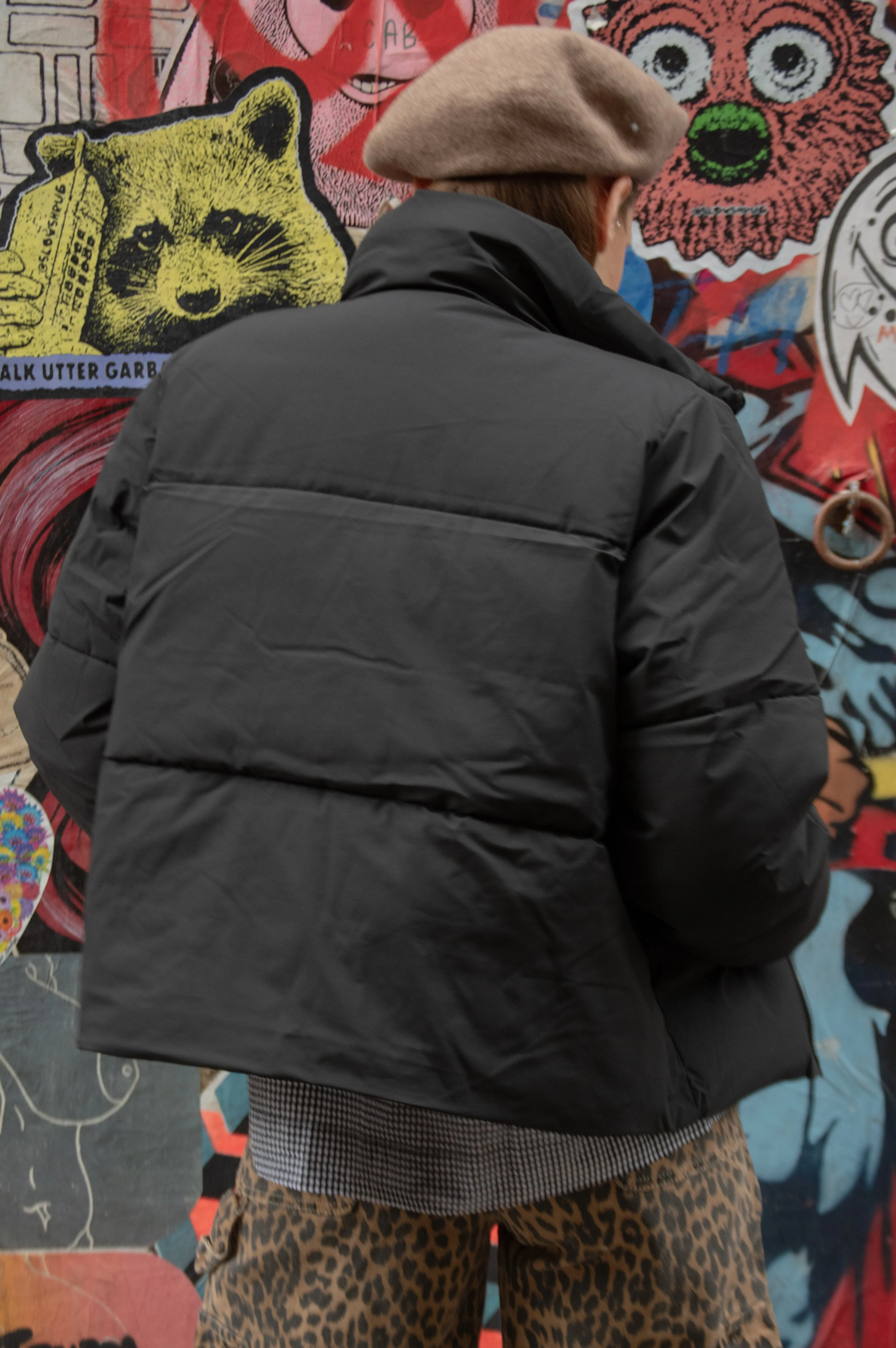 Selfhood Black Short Puffer