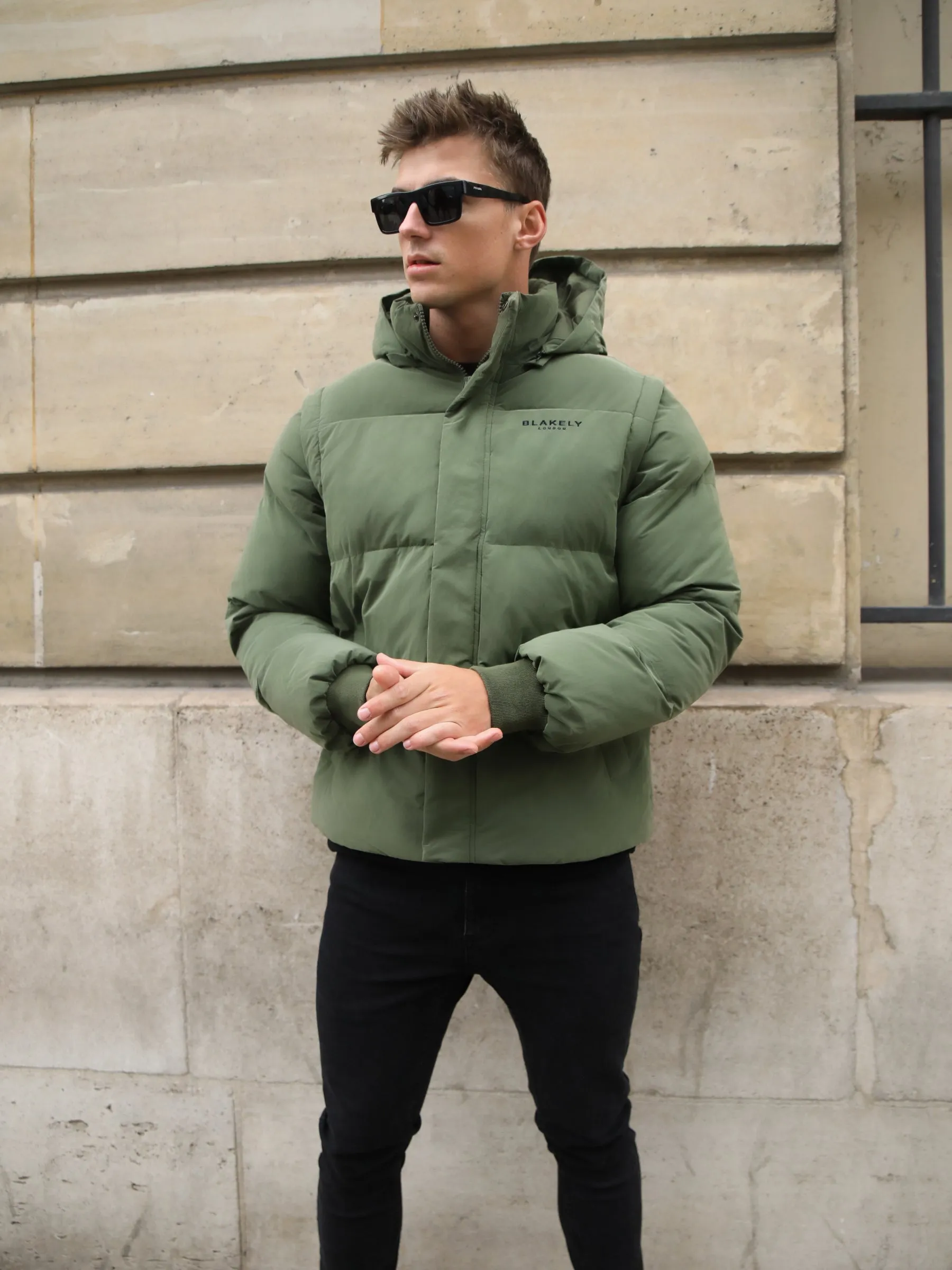 Ultimate Multiway Puffer Coat - Khaki Green